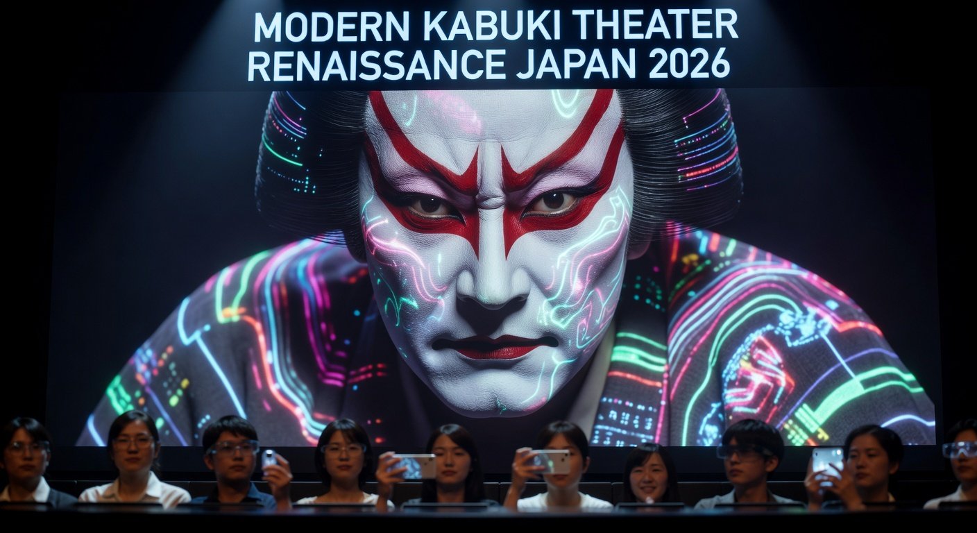 Kabuki théâtre traditionnel japonais renaissance 2026